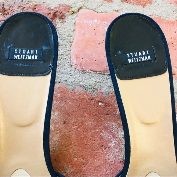 Stuart Weitzman Blue open toed heels size 8.5 AA - Picture 3 of 8